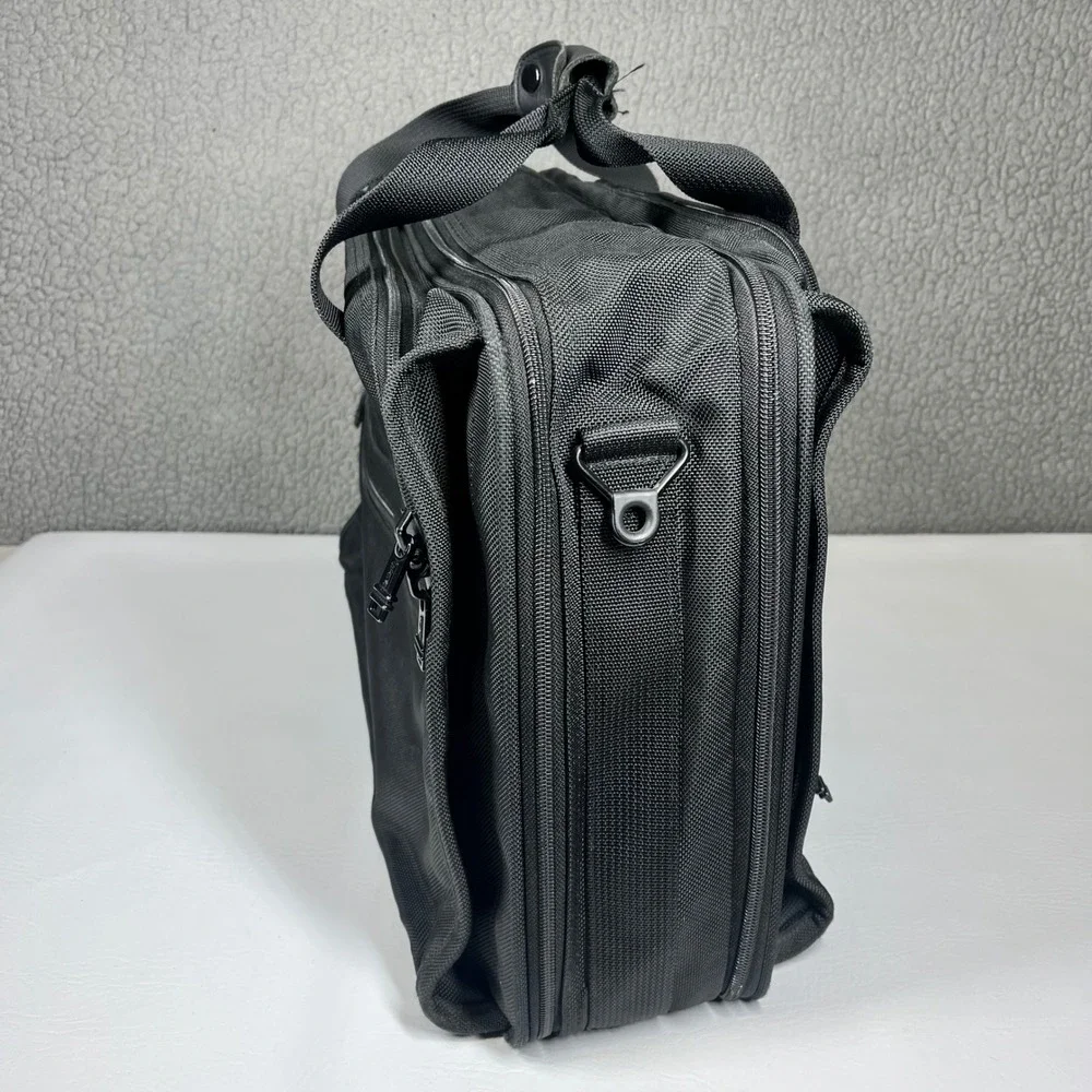 UMI Alpha 2 Expandable Organizer Laptop Briefcase Black Ballistic Nylon Carry On